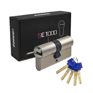 Solid Brass Lock Cylinder With 5 Identical Universal Keys For Security Armored Doors