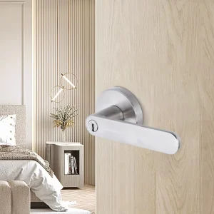 Solid Heavy-Duty Lever Door Handle Lockset with Key Lock for Front or Bedroom Doors