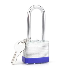 Solid Steel Padlock 43mm Industrial Key Unlock Laminated Iron Padlock