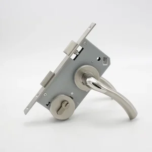 Stainless Steel 304 Mechanical Tubular Handle Lock Set for Interior Wooden Doors