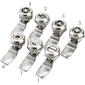 Stainless Steel 304 or 316 Turn Cam Lock MS705 Electronic Equipment Metal Cabinet Industrial Lock