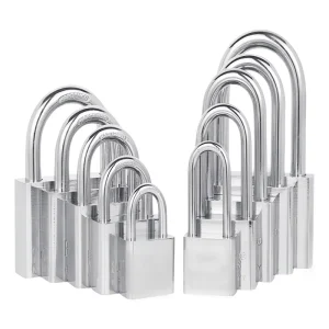 Stainless Steel Blade Padlock 30 70mm Short Long Shackle Anti Cut Waterproof Keyed Different Alike Durable Gym
