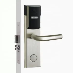Stainless Steel Electronic Magnetic Swipe Card Lock with LR6 Batteries for 38-55mm Wooden Hotel Doors