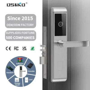 Stainless Steel Hotel Lock RFID Card Unlock 304 Stainless Steel Mortise