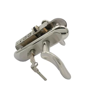Stainless Steel Mechanical Door Lock Set with Handle and Keys for Wooden Main and Bedroom Doors