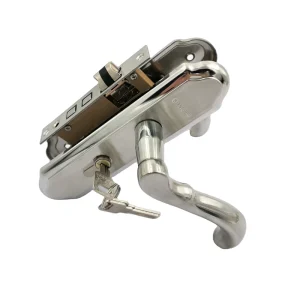 Stainless Steel Mechanical Door Lock and Handle Set for Wooden Interior, Entrance, and Bedroom Doors