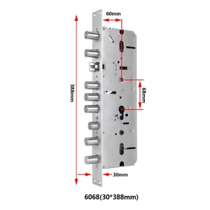 Stainless Steel Mortise Lock Replacement Parts 40/30×388 60×68 Security Door Key for Existing Locks