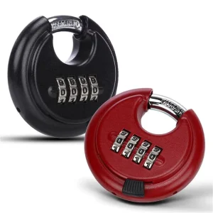 Stainless Steel Round 4-Digit Combination Padlock for Shipping Container Disc Lock