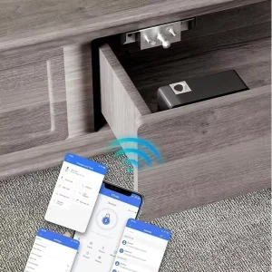 Stainless Steel Tongue Smart RFID Invisible Cabinet Drawer Lock