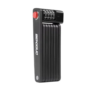 Steel 5-Digit Password Folding Chain Lock for Mountain, Road, and Electric Bikes
