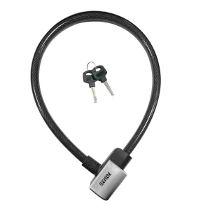 Steel Cable Bicycle Lock Anti-Theft Keyed Bike Lock for Mountain Bikes and E-Bikes