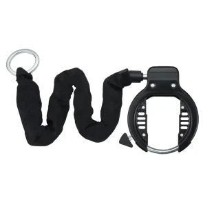 Steel, Rubber and Zinc Alloy Horseshoe Lock for Fat Bike Frames