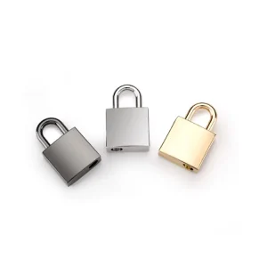 Stock 35*20mm Luggage Hardware Accessories Decoration Light Gold Silver Gunmetal Small Padlock Zinc Alloy Durable