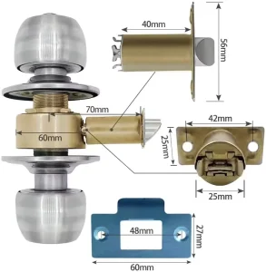 Strengthen Latch Door Security Lock Safe Cylinder Lock