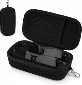 Sunglasses Storage Box Anti-scratch Soft Lining Eyeglass Holder Case Portable Travel Eyewear Carrying Pouch