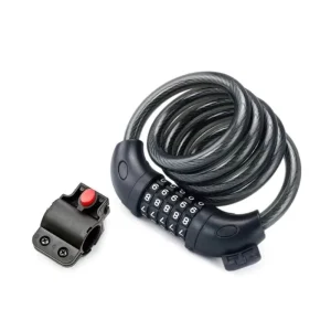 Supuer 5 Digit Code Anti Theft Bicycle Lock 1100*10mm Steel Cable Cycling Bike Security Accessory