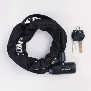 TONYON Bike Lock Security Heavy Duty Bicycle Chain Lock Bike Safety Anti Theft Motorcycle Bike Chain Locks With Keys