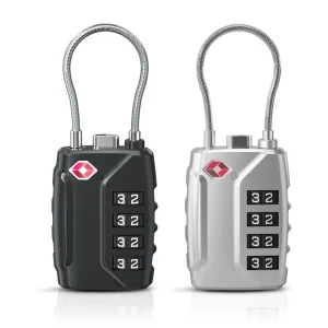 TSA-541 TSA Approved Luggage Travel Combination Cable Locks Safe Lock