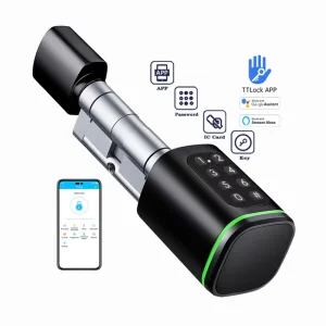 TTLock App Euro Cylinder Door Lock Adjustable Waterproof Smart Cylinder S1K