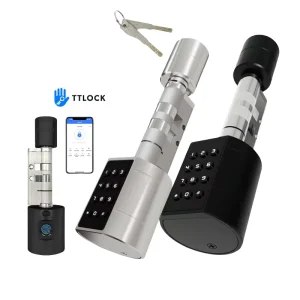 TTLock RARLUX LVD11 Smart Door Lock Cylinder TT Lock App Unlock Anti Theft Easy Installation Anti Rust Multi Color Home Office