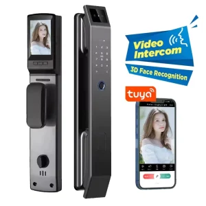 TUYA WIFI Electronic Smart Lock Inteligente Electric Fingerprint Lock With Camera Support Video Call Function