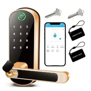 TUYA WiFi Deadbolt Cerraduras Inteligentes Para Puertas Digital Password Biometric Fingerprint TTLock Smart Lock for Wood Door