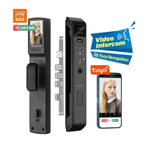 TYSH Ai Tuya Smart Door Lock With Electronic Keypad 3d Face Recognition Digital Code Key Fingerprint Wifi Cerradura Inteligente