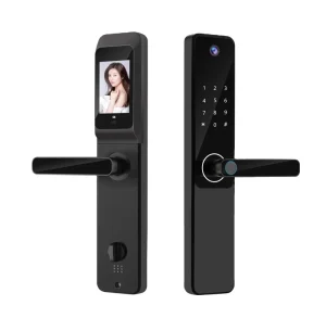 Taichen New A03PRO Tuya Smart Lock with Cat’s Eye Screen Fingerprint Password Card Key Door Opening Electronic Door Lock