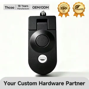 Thcoo Indoor Cabinet Lock Water Proof Trigger Latch Sealed Lever Compression Latch Keyless Non Lock Locking With Mounting Lock