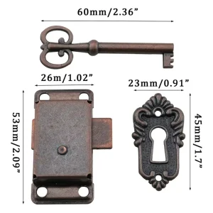 Three-Piece Craft Box Drawer and Furniture Door Lock Set