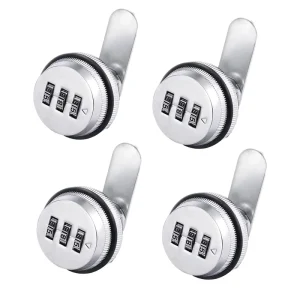 Tool Box Lock Zinc Alloy Cast Iron Mechanical Code Lock 3 Digit Code Changeable Combination Cabinet Cam Lock