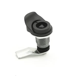 Triangular Switch Control Cabinet Cam Lock Quarter-Turn Electrical Box Cabinet Equipment Door Lock Key Operated Zinc Alloy Black