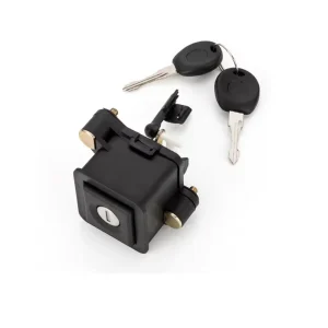 Trunk Lock with Key Compatible with Volkswagen Passat Textured Black Replacement Part Number 357827571E 357827571D