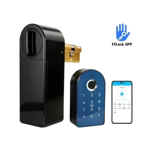 Ttlock App Key Digital Wireless Smart Lock Cylinder Biometric Waterproof Fingerprint Password Card Nfc Smart Electronic Keypad