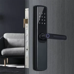 Ttlock tuya Lock Pick Aluminum Smart Lock Door Electronic Password Fingerprint RFID Keyless Entry Digital Lock for Front Door