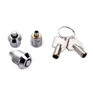 Tubular Keyed Pushbutton Lock Enclosure Lock Cylinder