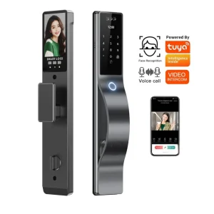 Tuya Smart Locks 3D Face Recognition Smart Door Lock with Camera WIFI Biometric Fingerprint Security Fully Automatic Door Locks