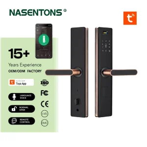 Tuya WiFi Smart Lock Fingerprint Door Lock Antique Copper Low Price Electronic Security Lock for Home Apartment