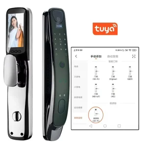 Tuya Wifi Smart Lock for Wood Door Full Automatic Home Door with Fingerprint & Smart Card New Generation Digital Door Lock