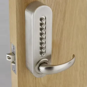 UK Ireland Type High Quality Zinc Alloy Anti Theft Mechanical Keypad Push Button Door Keyless Lock with Security Password Unlock