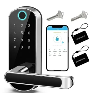 US Standard Mortise Biometric Fingerprint WiFi Smart Deadbolt Lock for Home and Airbnb