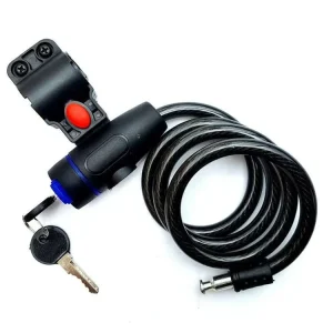 Universal Bike Lock Stainless Steel Rim Bike Accessories Mountain Bike Anti Theft Lock With 2 Keys