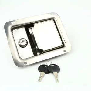 Vehicle Truck Body Parts Tool Box Locking Paddle Handle Latch Door Steel Lock Paddle Handle Canopy Lock
