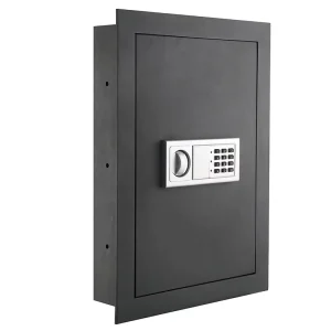 Wall Mounted Commercial Safe with Key and Password Lock for Hotels Anti Theft Financial Archive Storage Cabinet