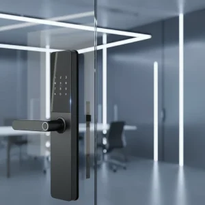 Waterproof Automatic Digital Door Lock with Aluminum Handle, Fingerprint, WiFi, Camera and 3D Face Recognition