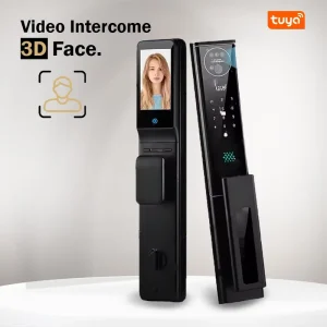 Waterproof Face Recognition Smart Door Lock WiFi Door Locks With Camera Keyless Smart Mortise Lock for Front Door Video Doorbell