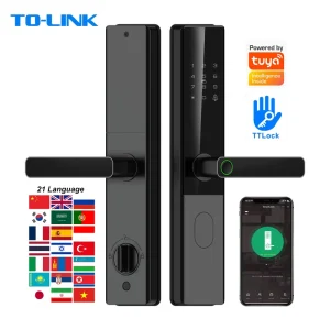 Waterproof Front Door Smart Lock with NFC, Remote Control, WiFi and Digital Keypad