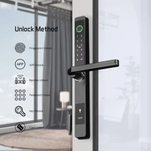Waterproof Keyless TTlock Smart Fingerprint Door Lock for Aluminum Wood Doors with Wi Fi & for