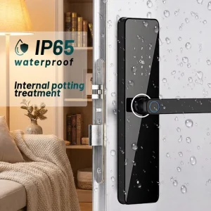 Waterproof Outdoor Smart Door Lock with Zigbee, Electronic Access for Hotels