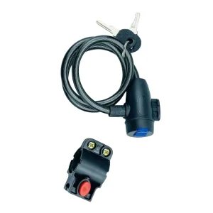 Waterproof PVC-Frame Bike Lock with 4-Digit Password, 1m